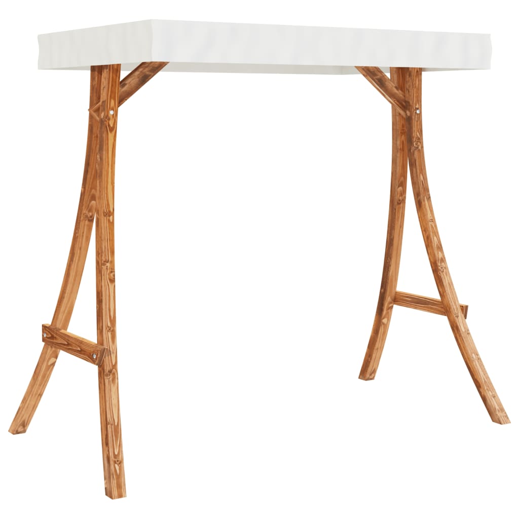 8721012119376_g_en_hd_5 vidaXL Swing Bench with Canopy Solid Wood Spruce with Teak Finish - Image 7