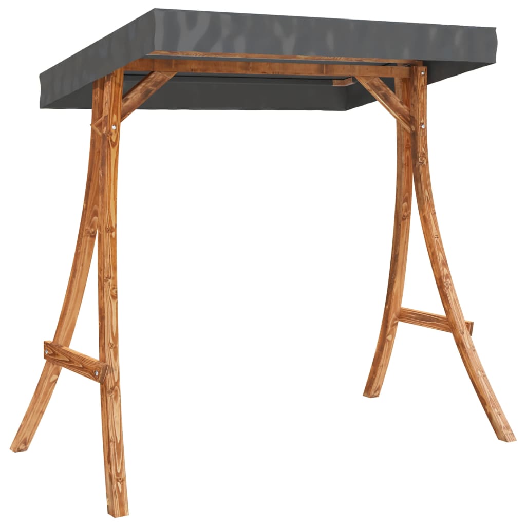 8721012119383_g_en_hd_3 vidaXL Swing Bench with Canopy Solid Wood Spruce with Teak Finish - Image 5