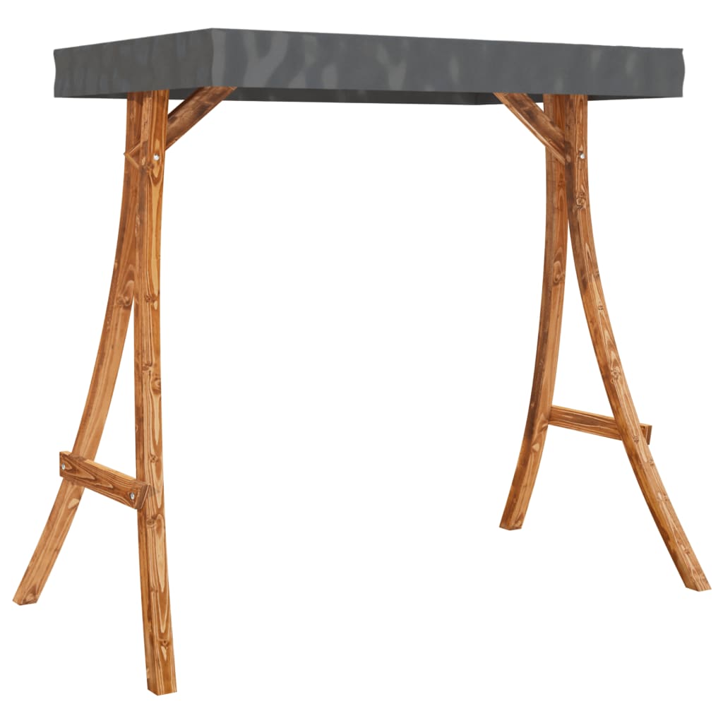 8721012119383_g_en_hd_5 vidaXL Swing Bench with Canopy Solid Wood Spruce with Teak Finish - Image 7