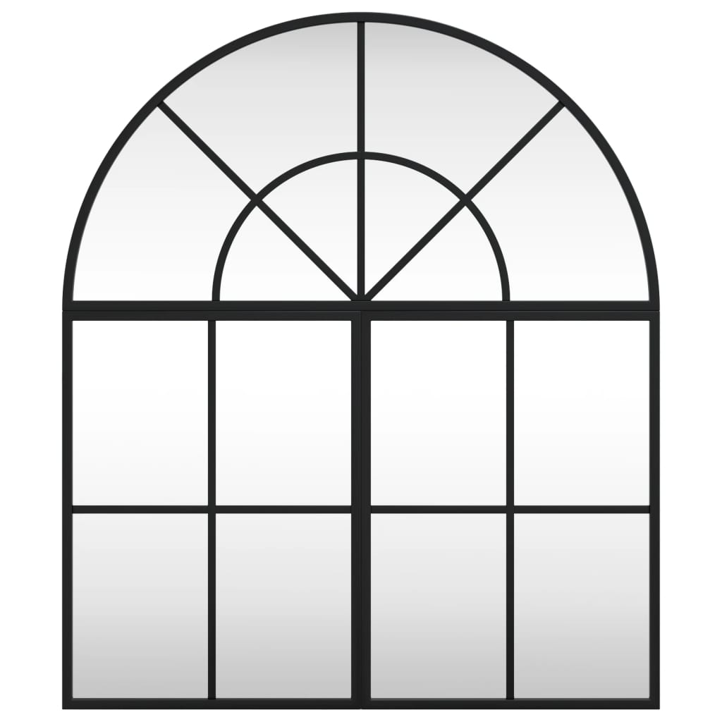 8721012119413_g_en_hd_1 vidaXL Wall Mirror Black 60x70 cm Arch Iron - Image 3