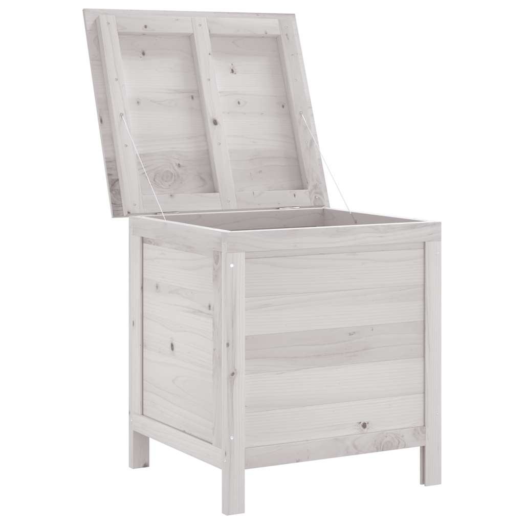 8721012119550_g_en_hd_1 vidaXL Garden Storage Box White 50x49x56.5 cm Solid Wood Fir - Image 3