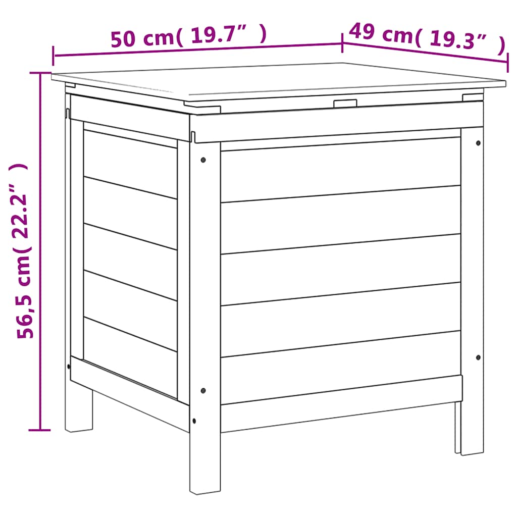 8721012119550_g_en_hd_6 vidaXL Garden Storage Box White 50x49x56.5 cm Solid Wood Fir - Image 8