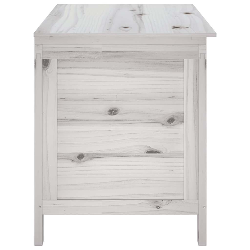 8721012119581_g_en_hd_3 vidaXL Garden Storage Box White 99x49.5x58.5 cm Solid Wood Fir - Image 5