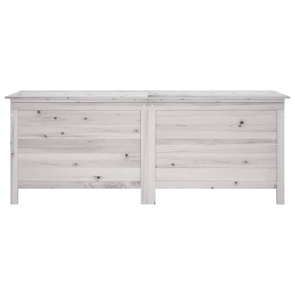 8721012119611_g_en_hd_2 vidaXL Garden Storage Box White 150x50x56.5 cm Solid Wood Fir - Image 4