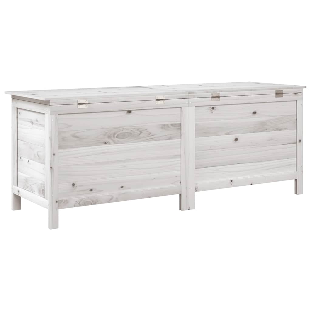 8721012119611_g_en_hd_4 vidaXL Garden Storage Box White 150x50x56.5 cm Solid Wood Fir - Image 6