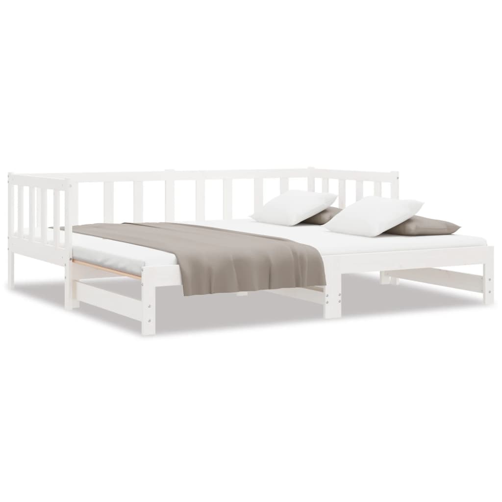 8721012122833_a_en_hd_1 vidaXL Day Bed with Trundle without Mattress White 90x190 cm Solid Wood - Image 2