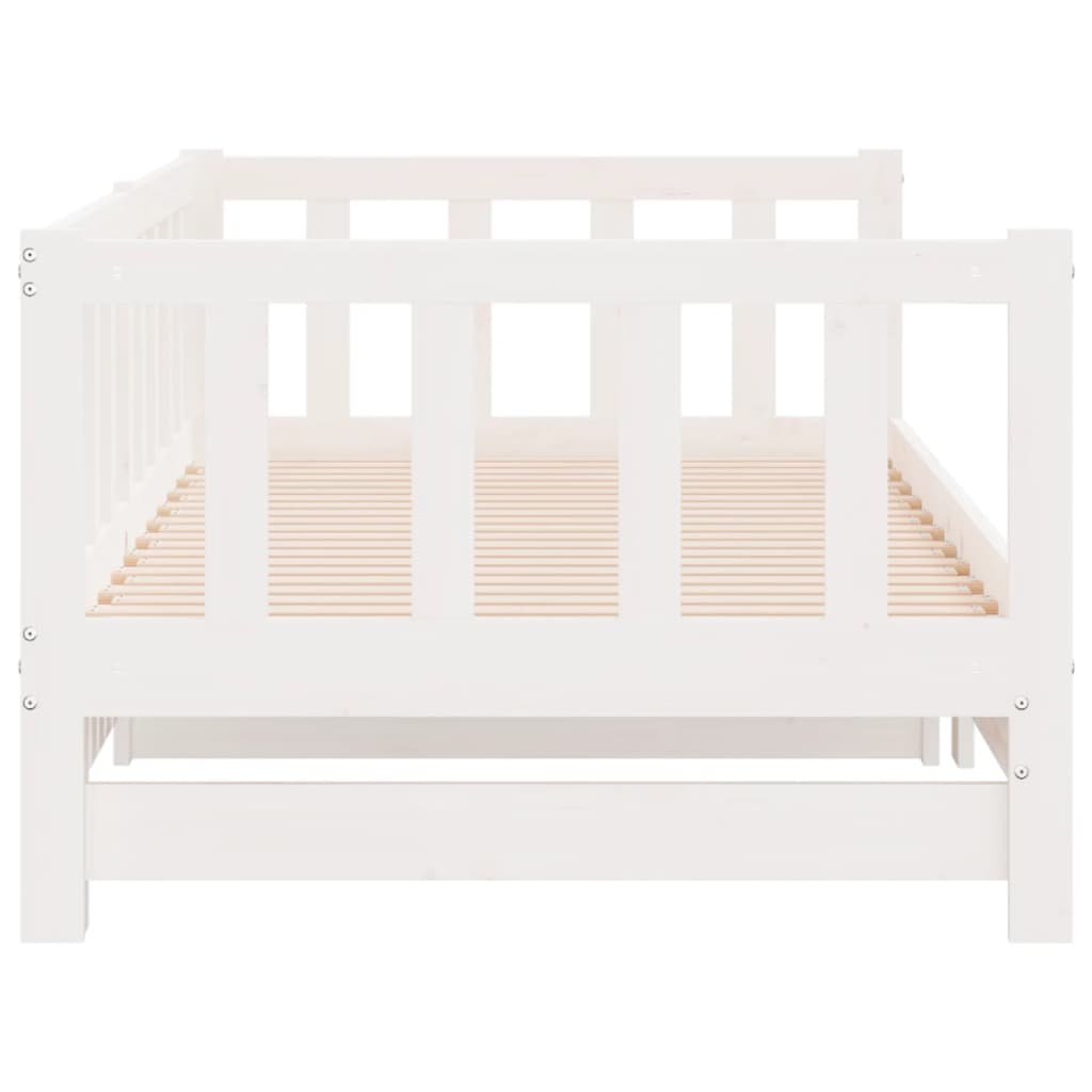 8721012122833_g_en_hd_5 vidaXL Day Bed with Trundle without Mattress White 90x190 cm Solid Wood - Image 7