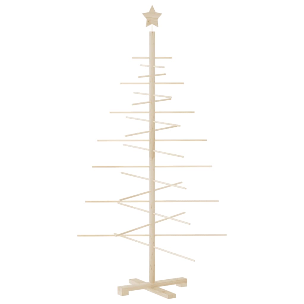 8721012133440_a_en_hd_1 vidaXL Wooden Christmas Tree for Decoration 150 cm Solid Wood Pine - Image 2