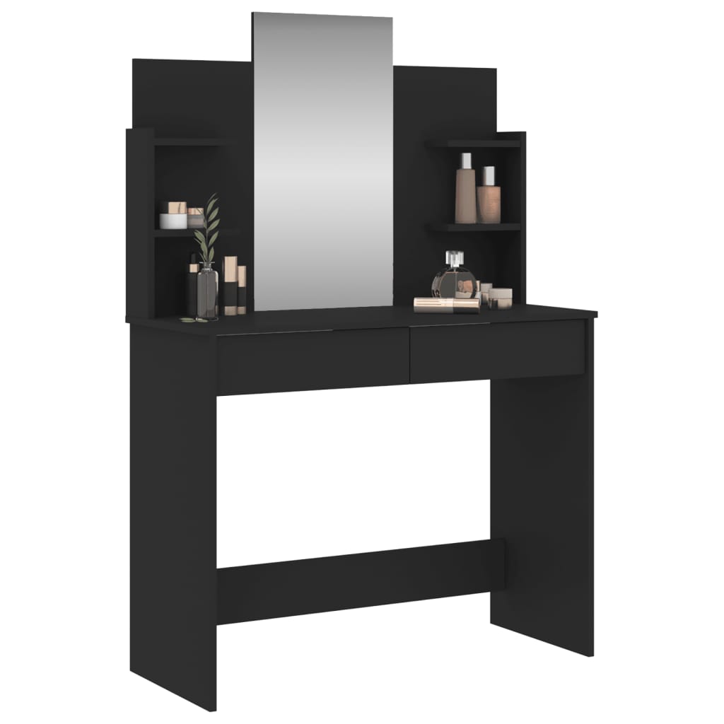 8721012134119_g_en_hd_1 vidaXL Dressing Table with Mirror Black 96x39x142 cm - Image 4