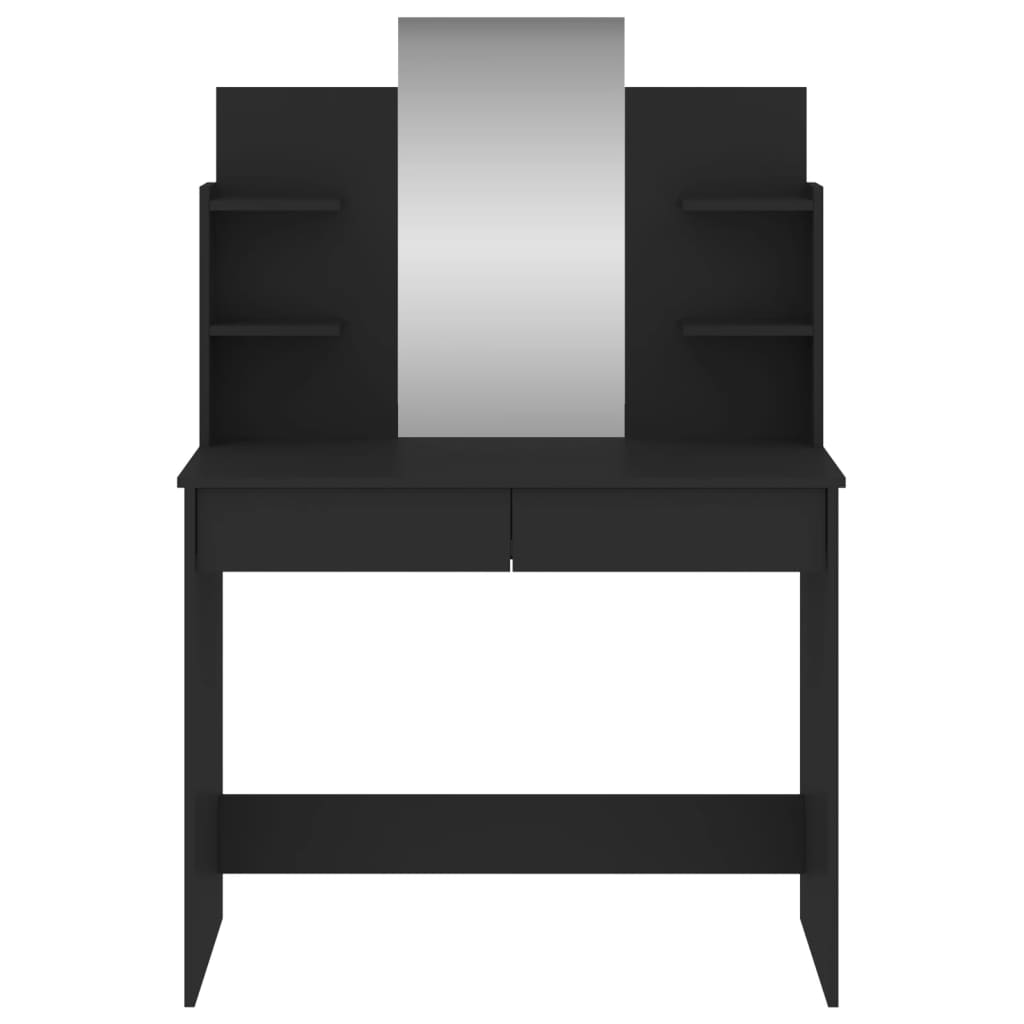 8721012134119_g_en_hd_2 vidaXL Dressing Table with Mirror Black 96x39x142 cm - Image 5