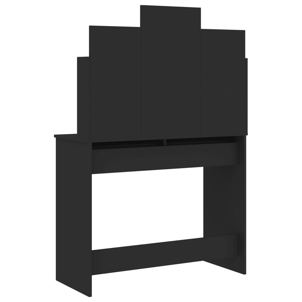 8721012134119_g_en_hd_5 vidaXL Dressing Table with Mirror Black 96x39x142 cm - Image 8
