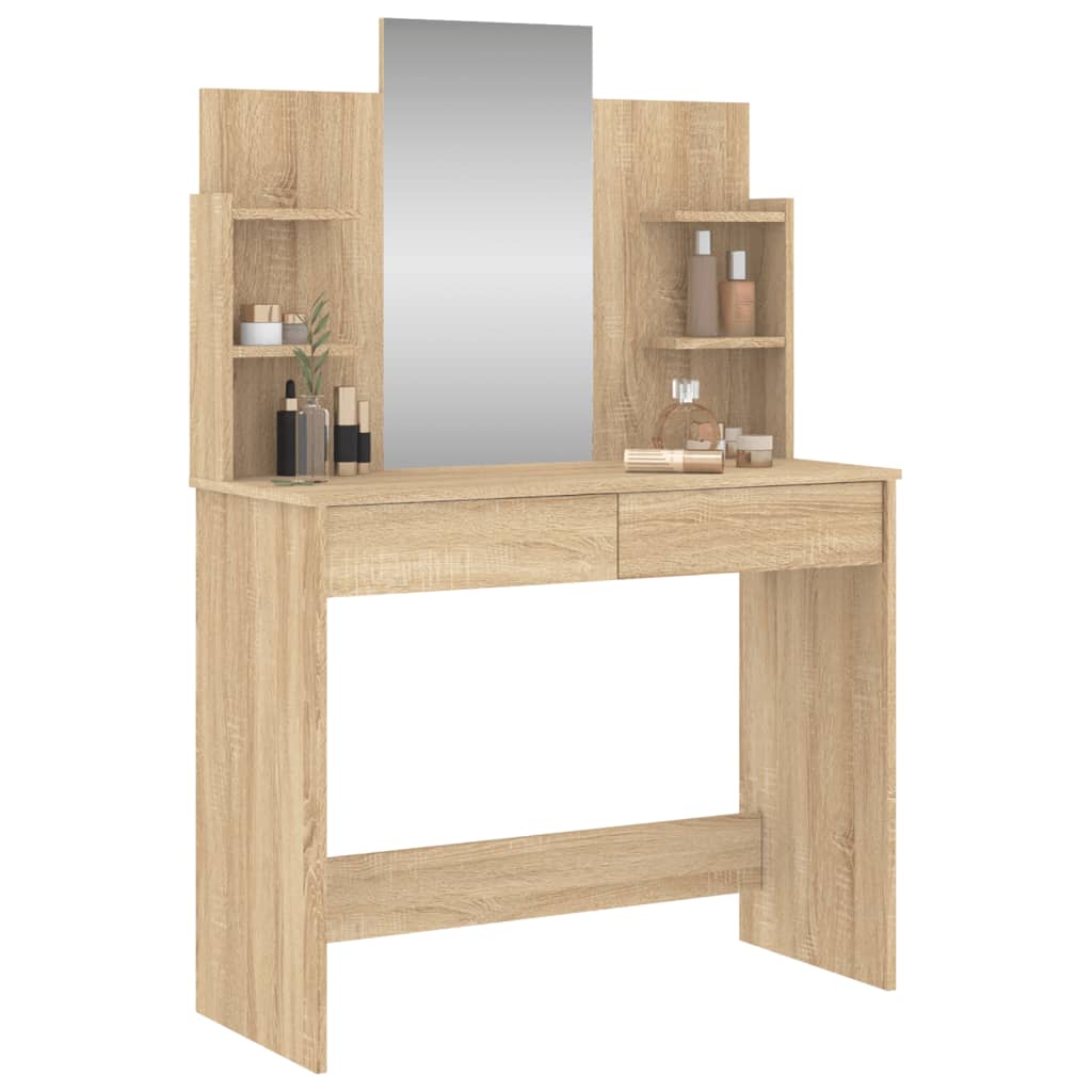 8721012134126_g_en_hd_1 vidaXL Dressing Table with Mirror Sonoma Oak 96x39x142 cm - Image 4
