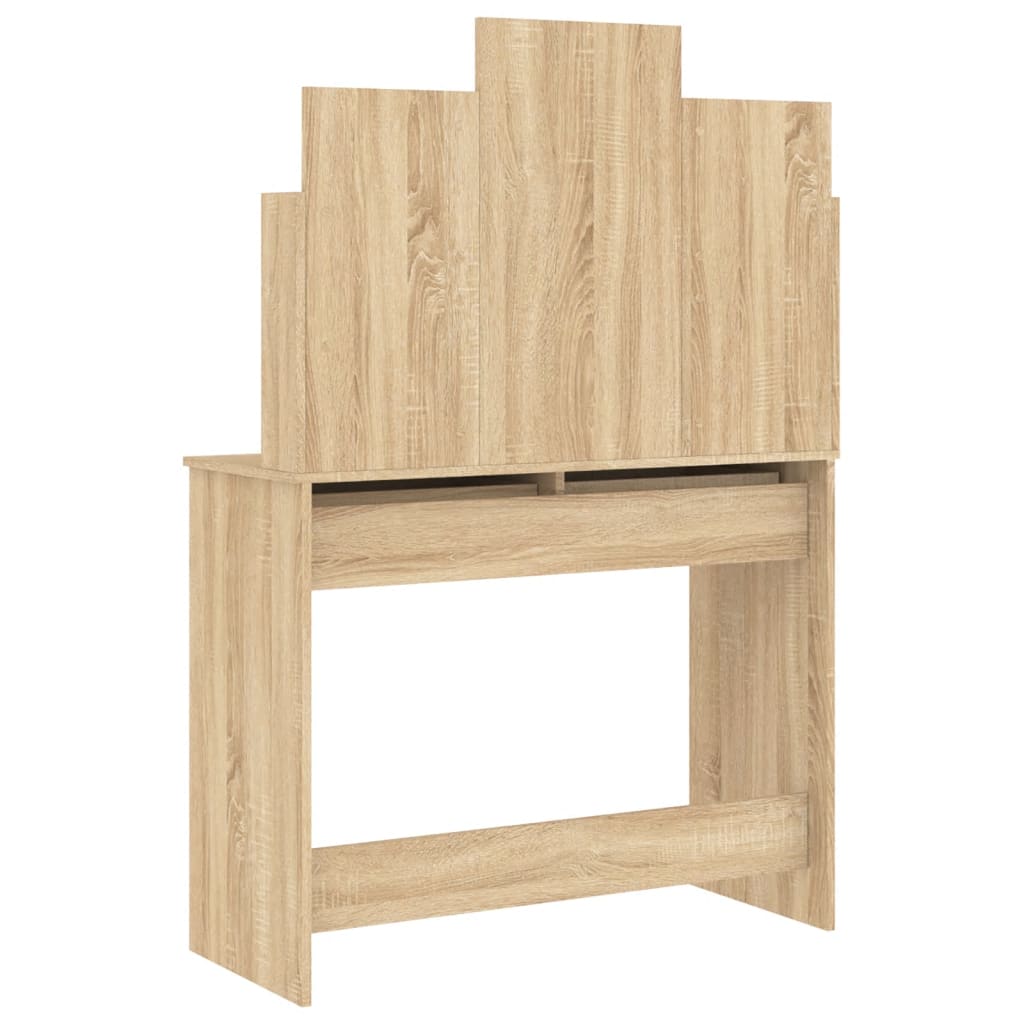 8721012134126_g_en_hd_5 vidaXL Dressing Table with Mirror Sonoma Oak 96x39x142 cm - Image 8