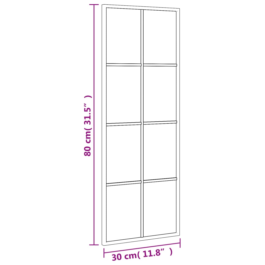 8721012134997_g_en_hd_6 vidaXL Wall Mirror Black 30x80 cm Rectangle Iron - Image 8