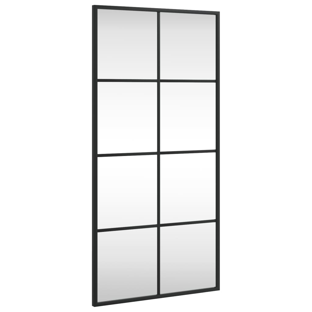 8721012135017_a_en_hd_1 vidaXL Wall Mirror Black 40x80 cm Rectangle Iron - Image 2