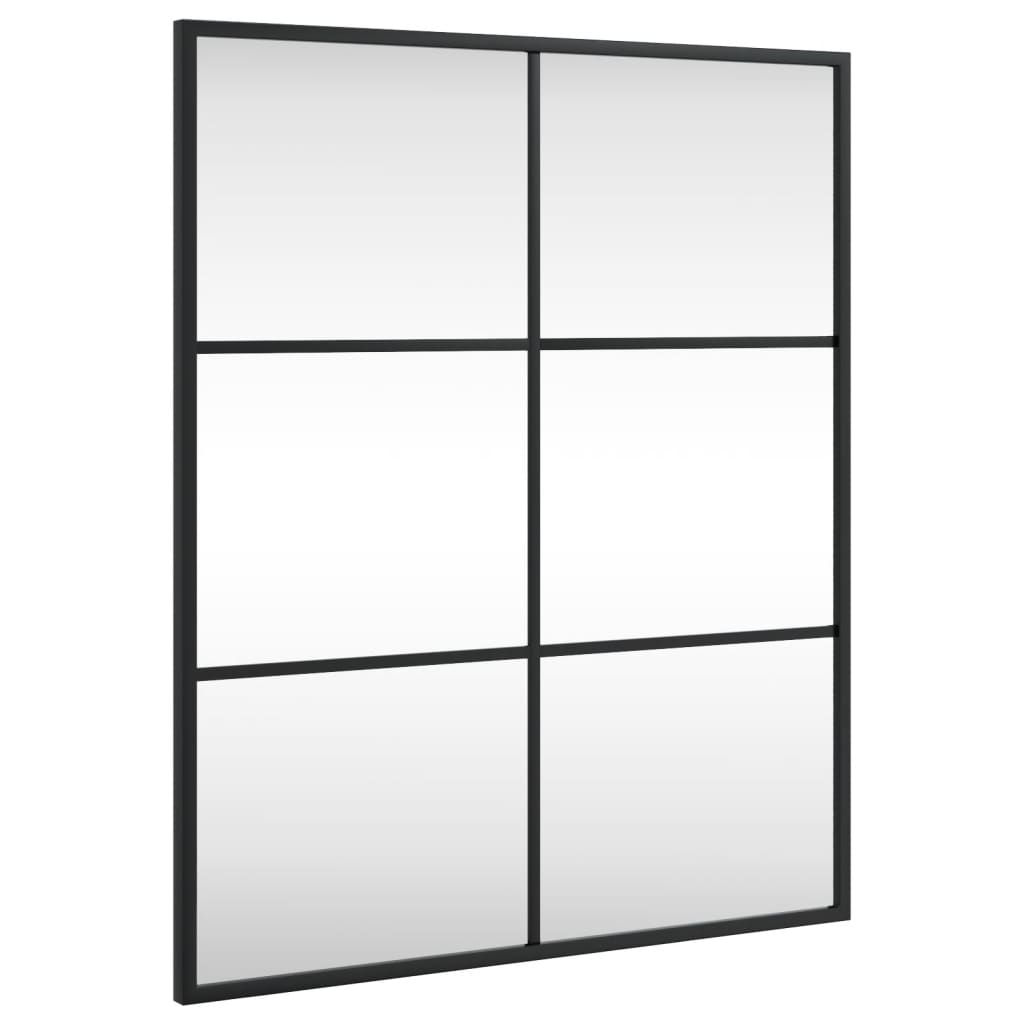 8721012135048_a_en_hd_1 vidaXL Wall Mirror Black 50x60 cm Rectangle Iron - Image 2