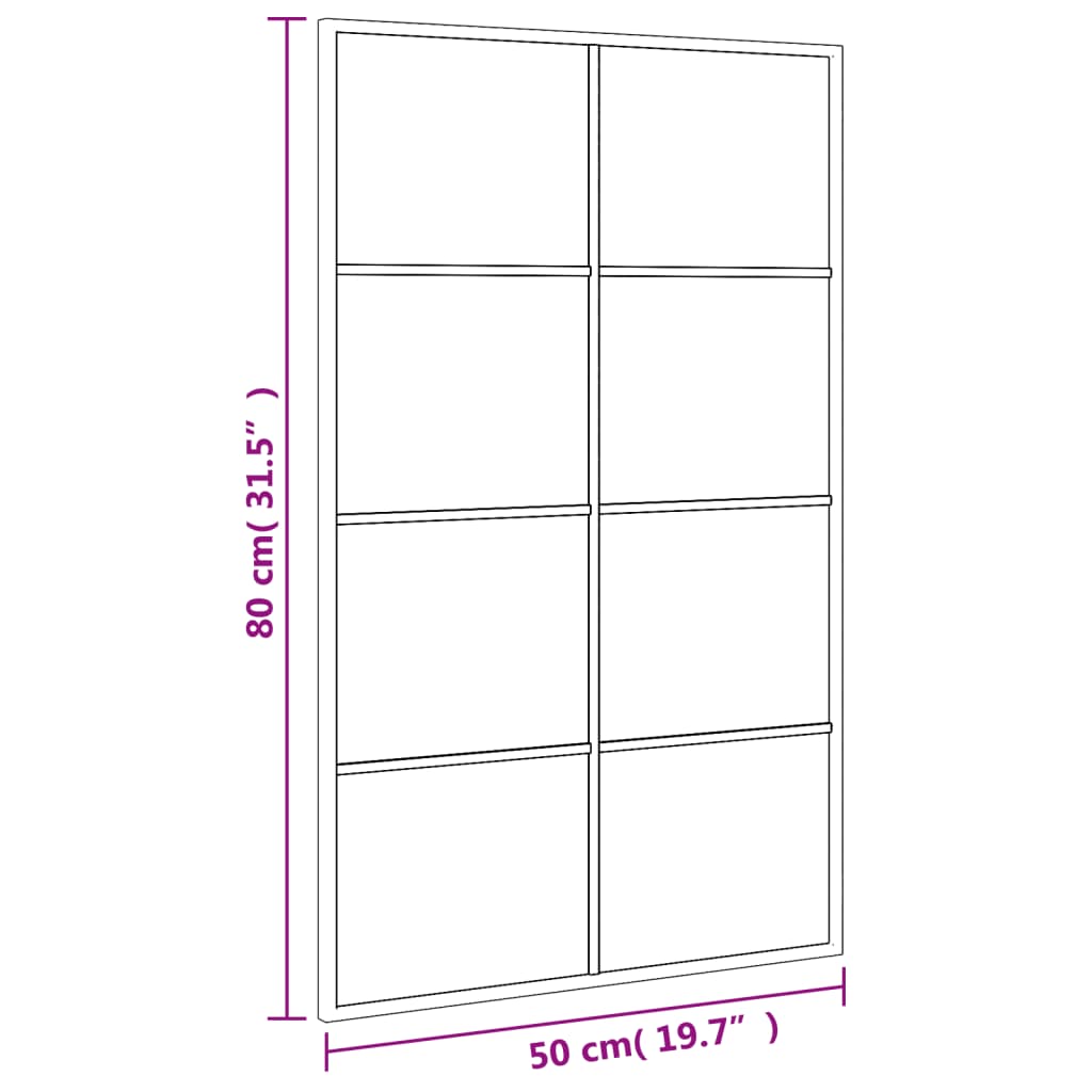 8721012135055_g_en_hd_6 vidaXL Wall Mirror Black 50x80 cm Rectangle Iron - Image 8