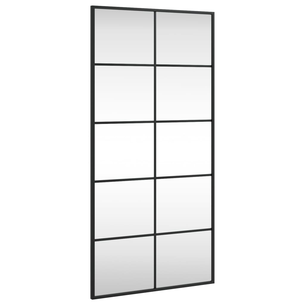 8721012135062_a_en_hd_1 vidaXL Wall Mirror Black 50x100 cm Rectangle Iron - Image 2