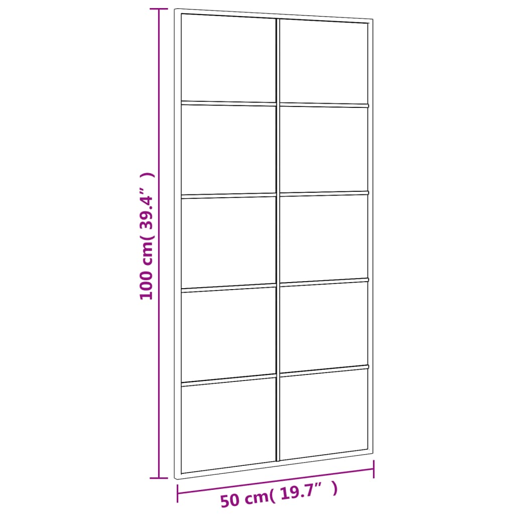 8721012135062_g_en_hd_6 vidaXL Wall Mirror Black 50x100 cm Rectangle Iron - Image 8