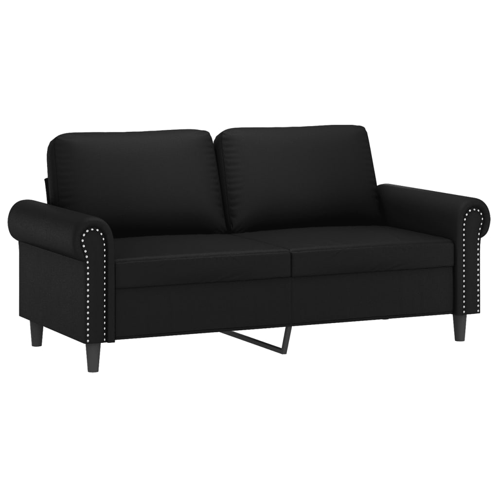 8721012135895_a_en_hd_1 vidaXL 2-Seater Sofa Black 140 cm Faux Leather - Image 2