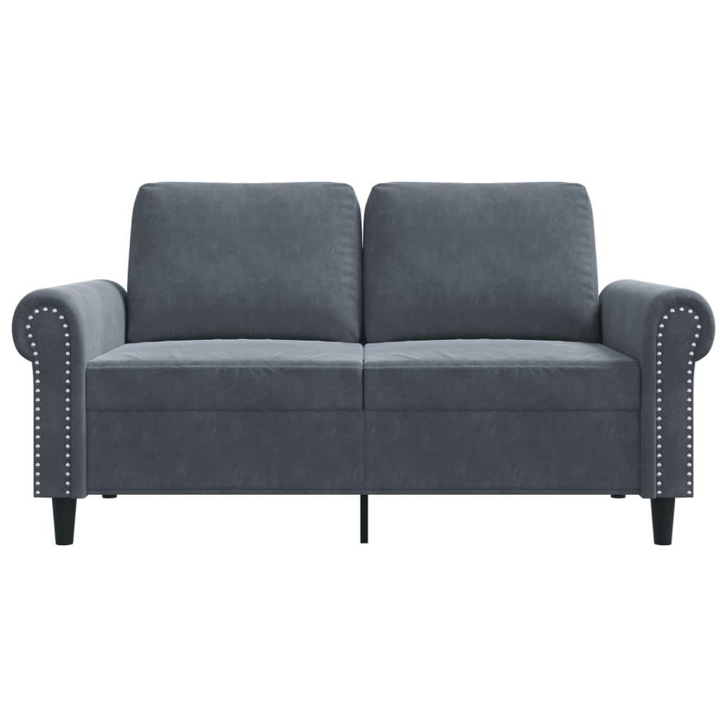 8721012136052_g_en_hd_2 vidaXL 2-Seater Sofa Dark Grey 120 cm Velvet - Image 4
