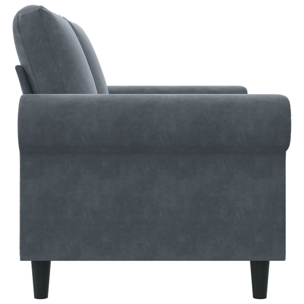 8721012136052_g_en_hd_3 vidaXL 2-Seater Sofa Dark Grey 120 cm Velvet - Image 5