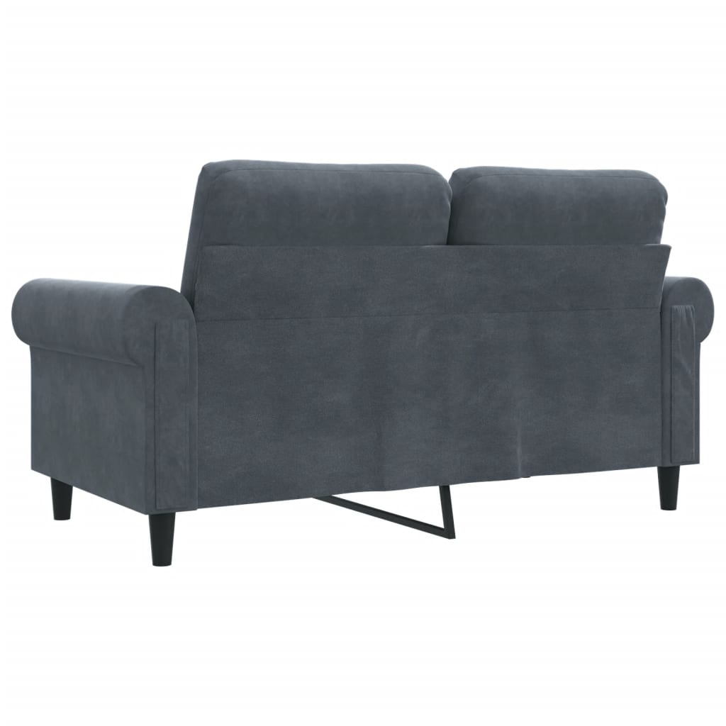 8721012136052_g_en_hd_4 vidaXL 2-Seater Sofa Dark Grey 120 cm Velvet - Image 6
