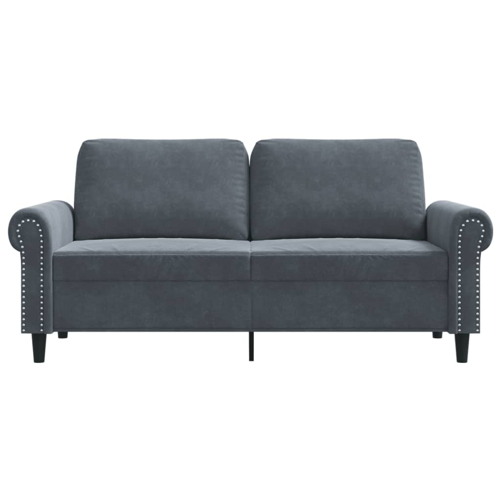 8721012136151_g_en_hd_2 vidaXL 2-Seater Sofa Dark Grey 140 cm Velvet - Image 4