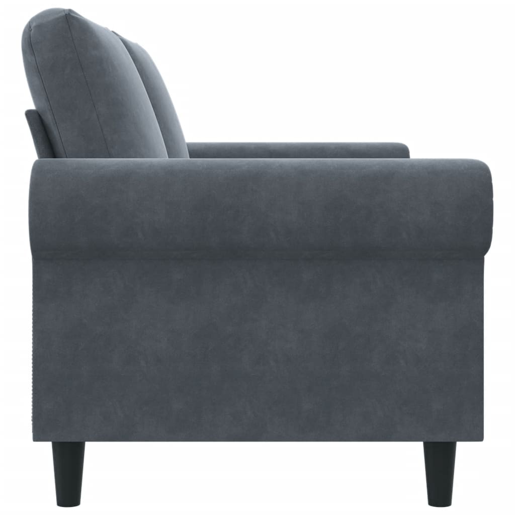8721012136151_g_en_hd_3 vidaXL 2-Seater Sofa Dark Grey 140 cm Velvet - Image 5