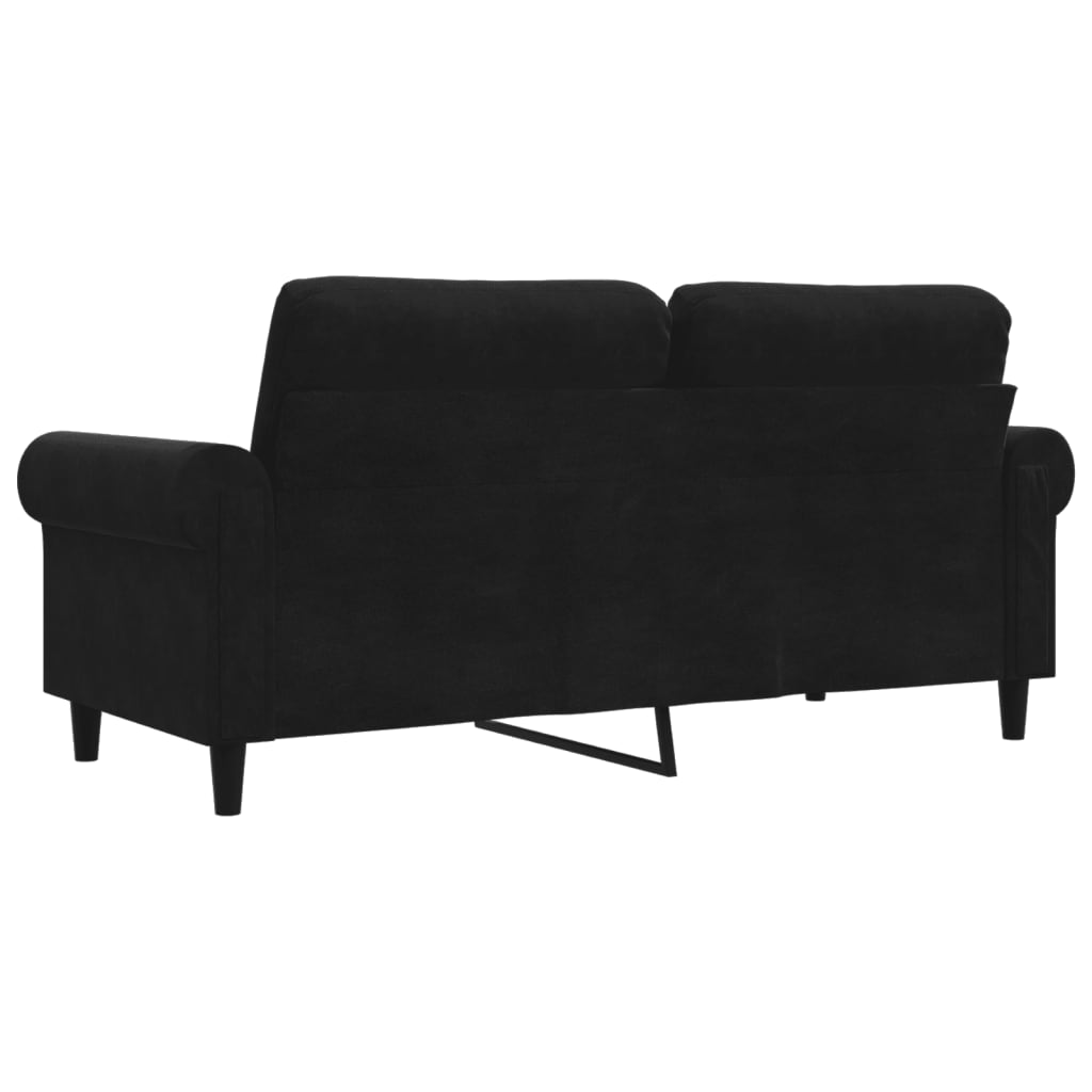 8721012136199_g_en_hd_4 vidaXL 2-Seater Sofa Black 140 cm Velvet - Image 6