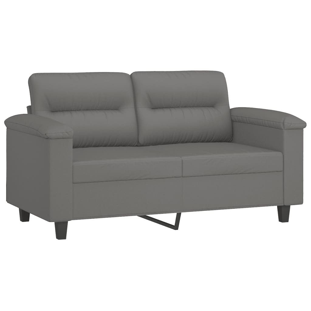 8721012136427_a_en_hd_1 vidaXL 2-Seater Sofa Dark Grey 120 cm Microfibre Fabric - Image 2