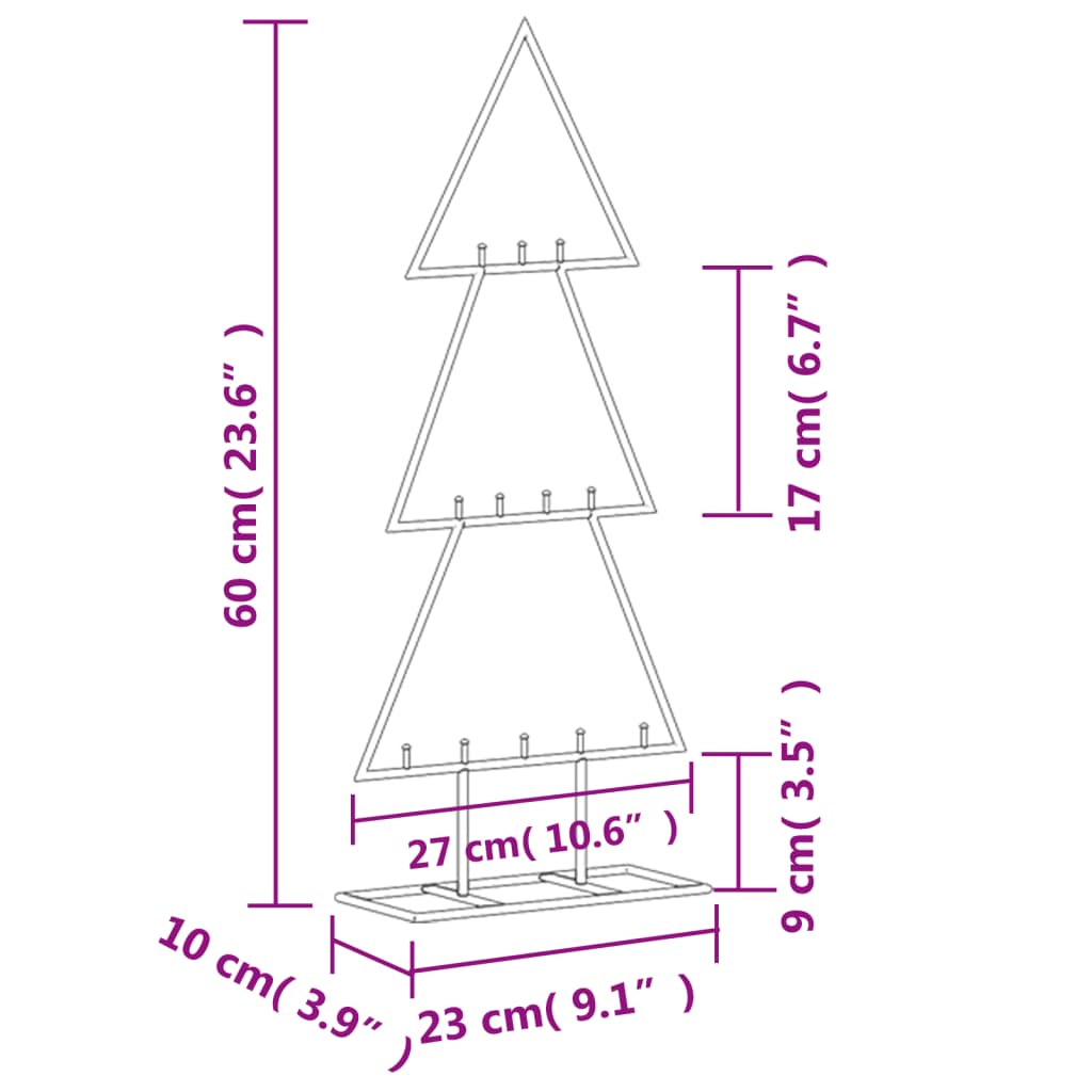 8721012137011_g_en_hd_5 vidaXL Metal Christmas Tree for Decoration Black 60 cm - Image 7