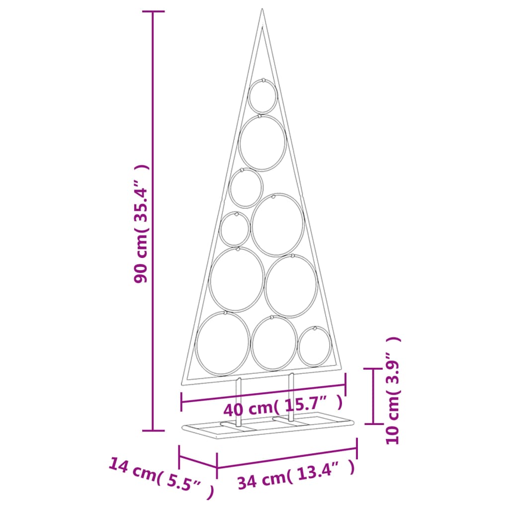 8721012137080_g_en_hd_5 vidaXL Metal Christmas Tree for Decoration Black 90 cm - Image 7