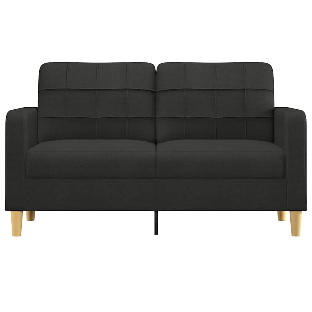 8721012138216_g_en_hd_1 vidaXL 2-Seater Sofa Black 140 cm Fabric - Image 3
