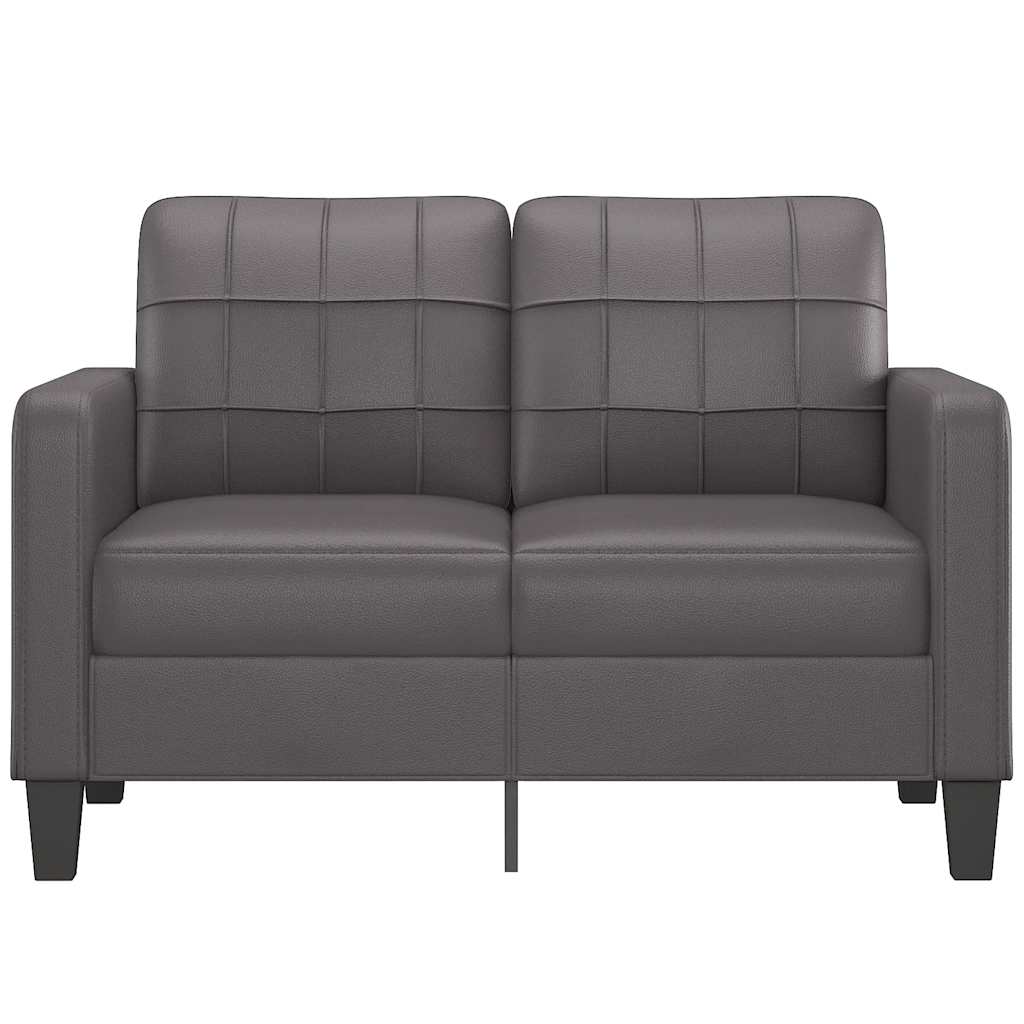 8721012138407_g_en_hd_1 vidaXL 2-Seater Sofa Grey 120 cm Faux Leather - Image 3