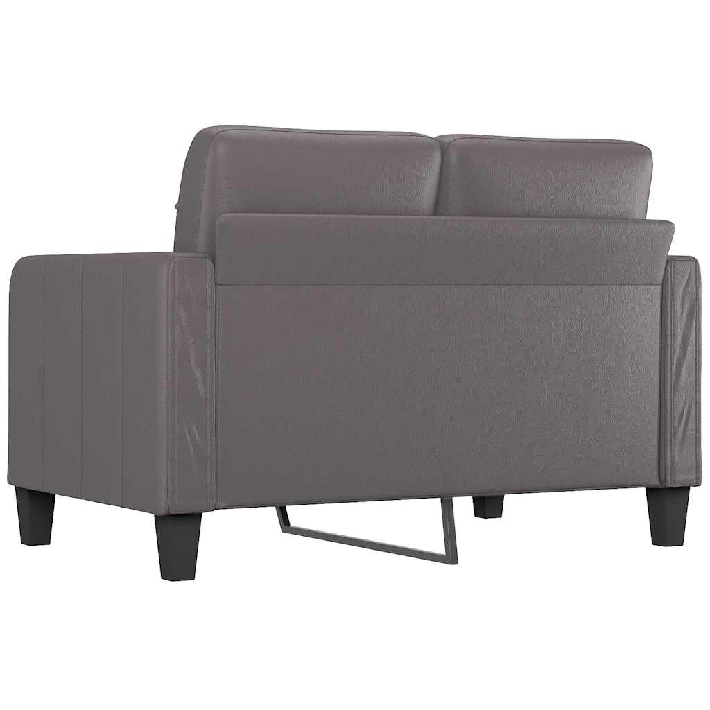 8721012138407_g_en_hd_3 vidaXL 2-Seater Sofa Grey 120 cm Faux Leather - Image 5