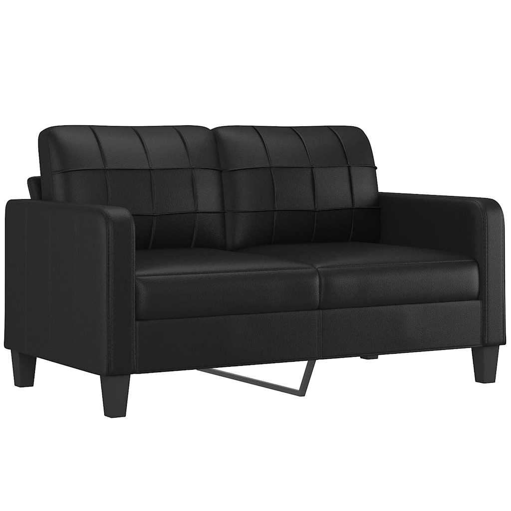 8721012138438_a_en_hd_1 vidaXL 2-Seater Sofa Black 140 cm Faux Leather - Image 2