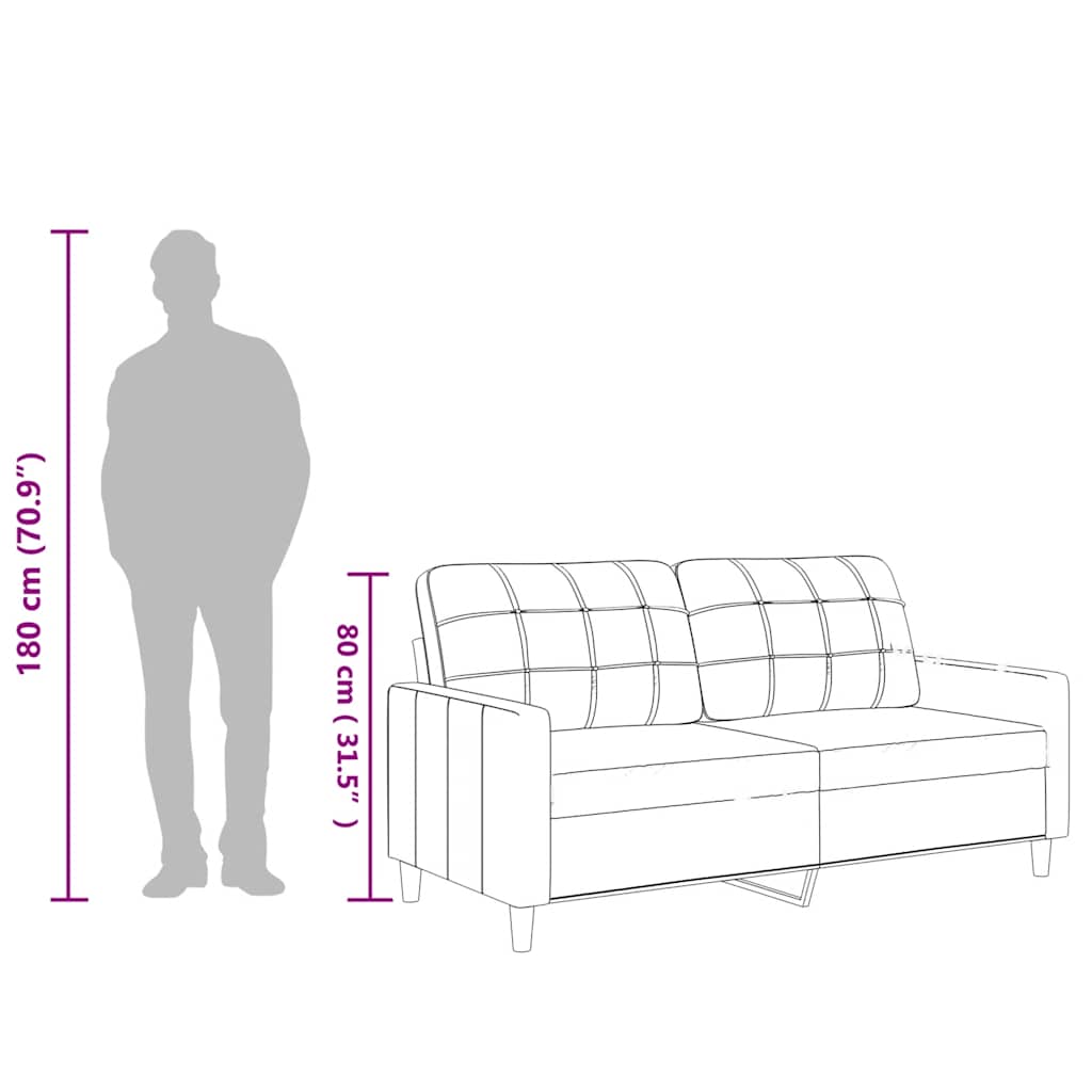 8721012138438_g_en_hd_7 vidaXL 2-Seater Sofa Black 140 cm Faux Leather - Image 9