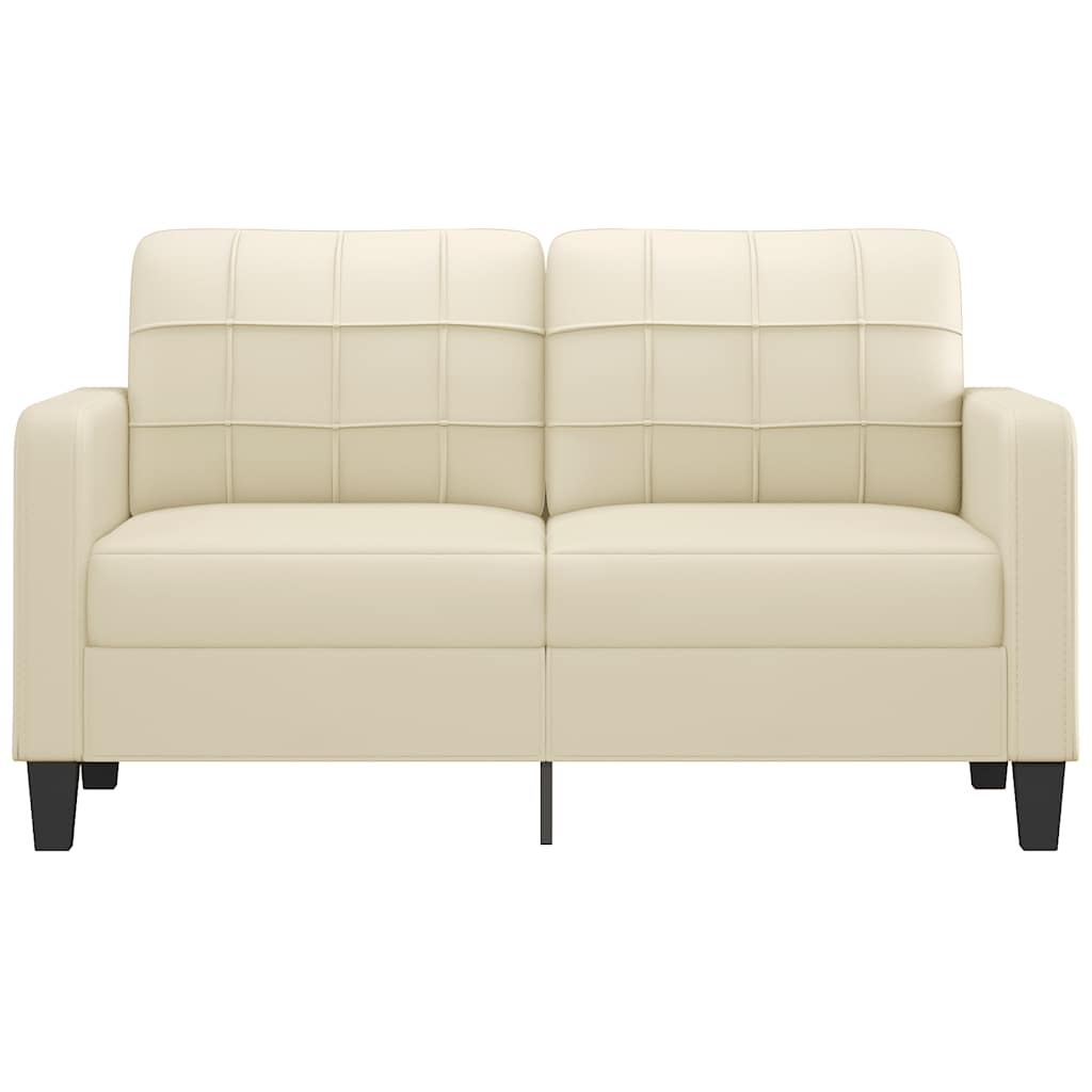 8721012138445_g_en_hd_1 vidaXL 2-Seater Sofa Cream 140 cm Faux Leather - Image 3