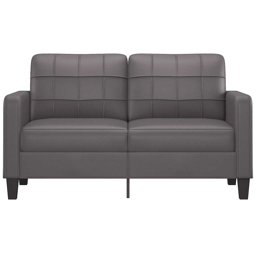 8721012138452_g_en_hd_1 vidaXL 2-Seater Sofa Grey 140 cm Faux Leather - Image 3