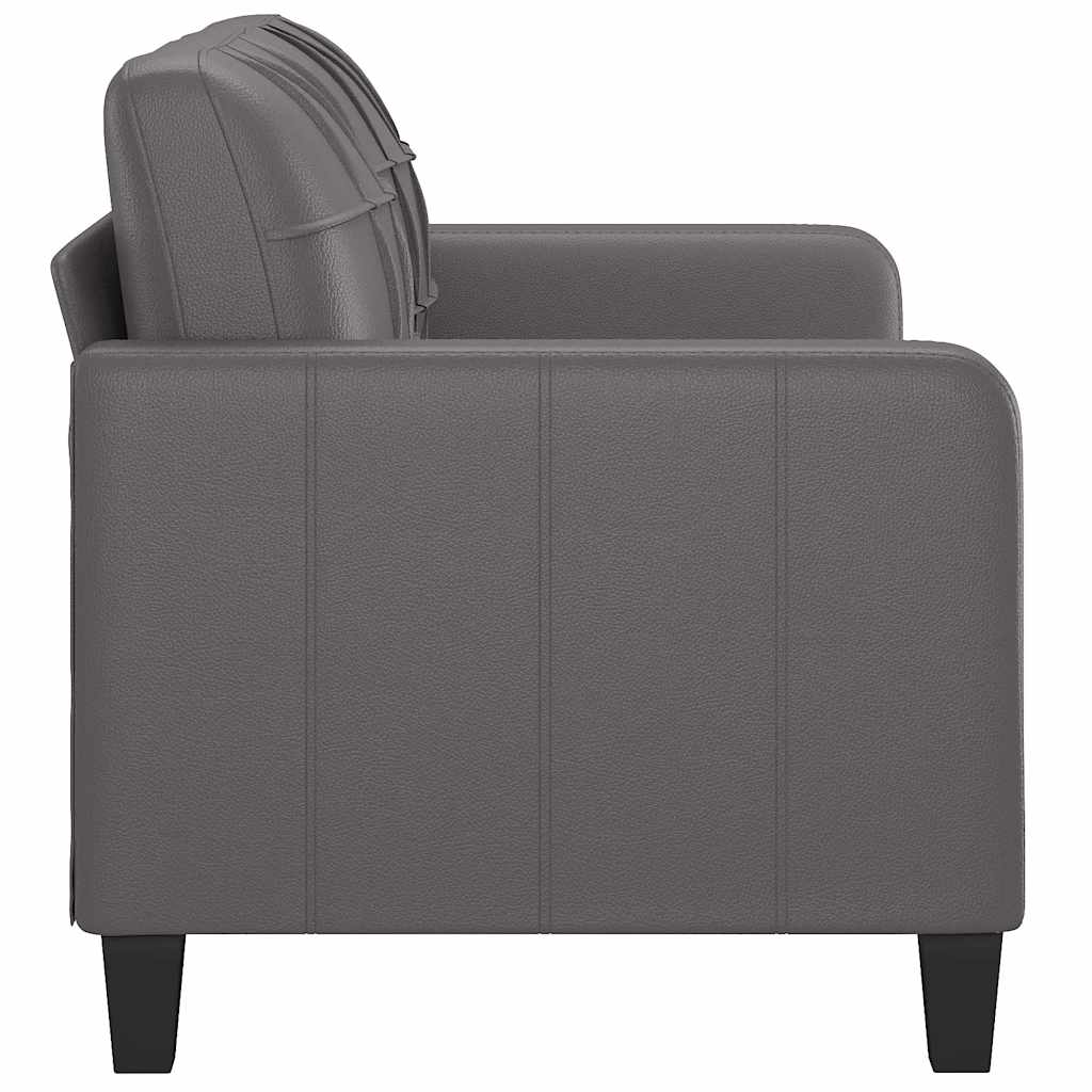 8721012138452_g_en_hd_2 vidaXL 2-Seater Sofa Grey 140 cm Faux Leather - Image 4