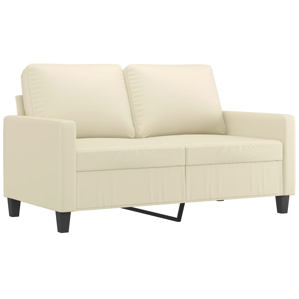 8721012138599_a_en_hd_1 vidaXL 2-Seater Sofa Cream 120 cm Faux Leather - Image 2