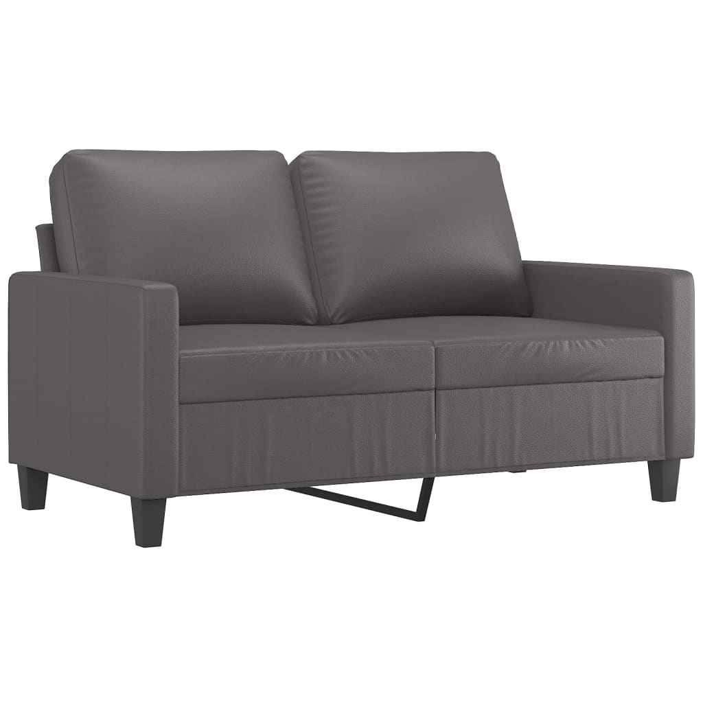 8721012138605_a_en_hd_1 vidaXL 2-Seater Sofa Grey 120 cm Faux Leather - Image 2