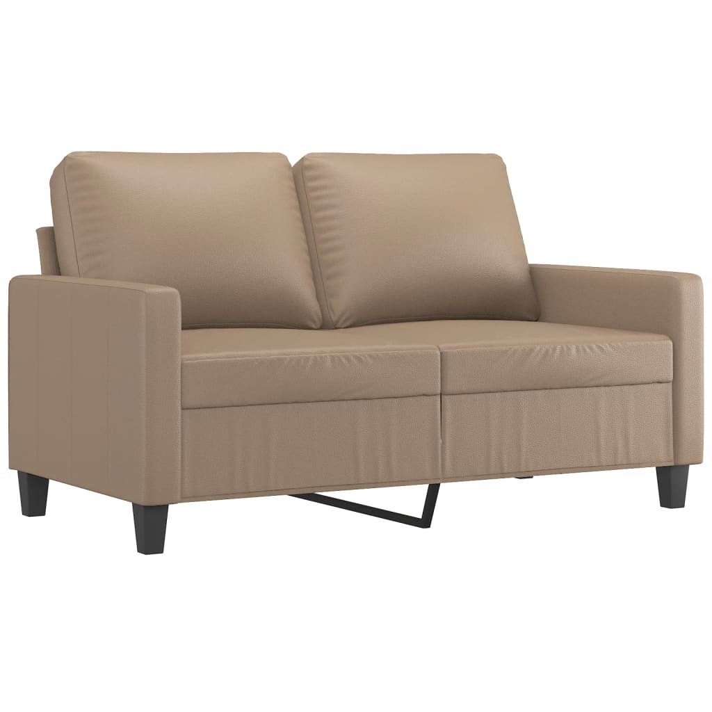 8721012138629_a_en_hd_1 vidaXL 2-Seater Sofa Cappuccino 120 cm Faux Leather - Image 2