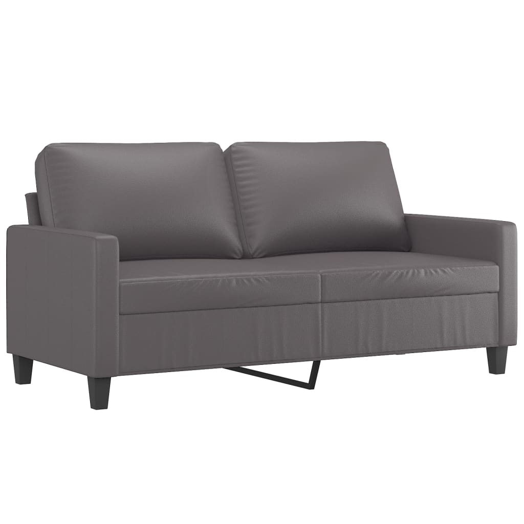 8721012138650_a_en_hd_1 vidaXL 2-Seater Sofa Grey 140 cm Faux Leather - Image 2