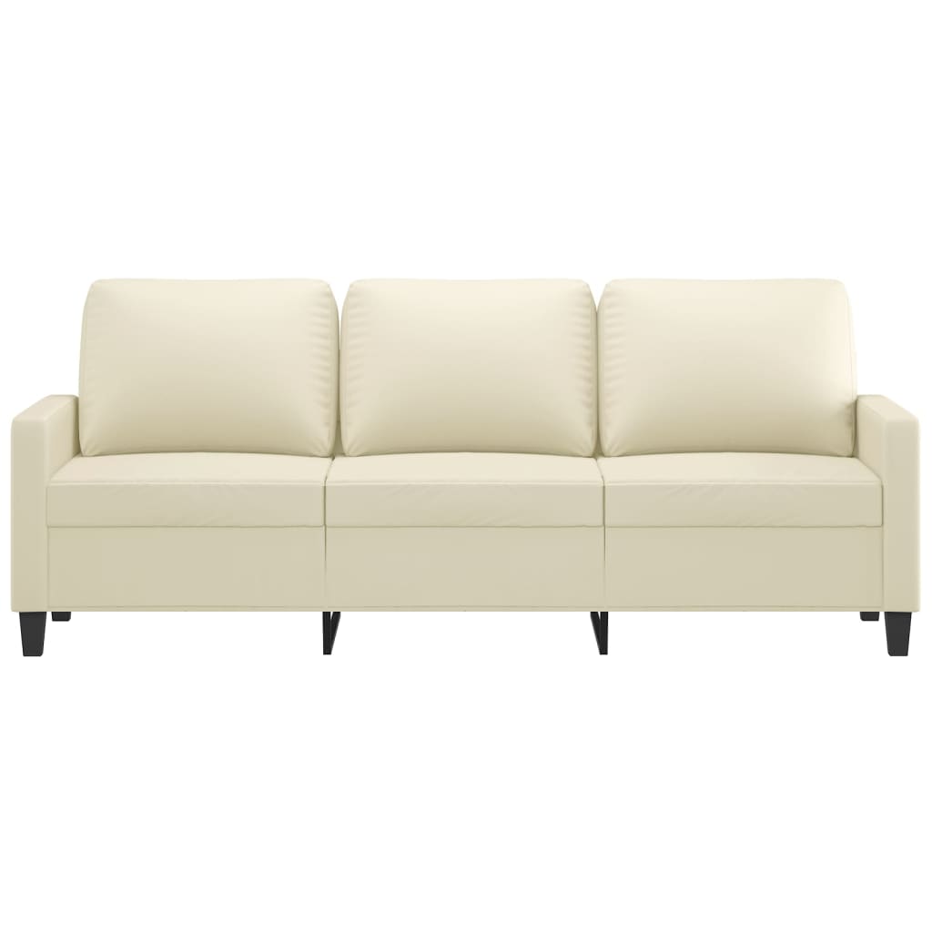 8721012138698_g_en_hd_1 vidaXL 3-Seater Sofa Cream 180 cm Faux Leather - Image 3