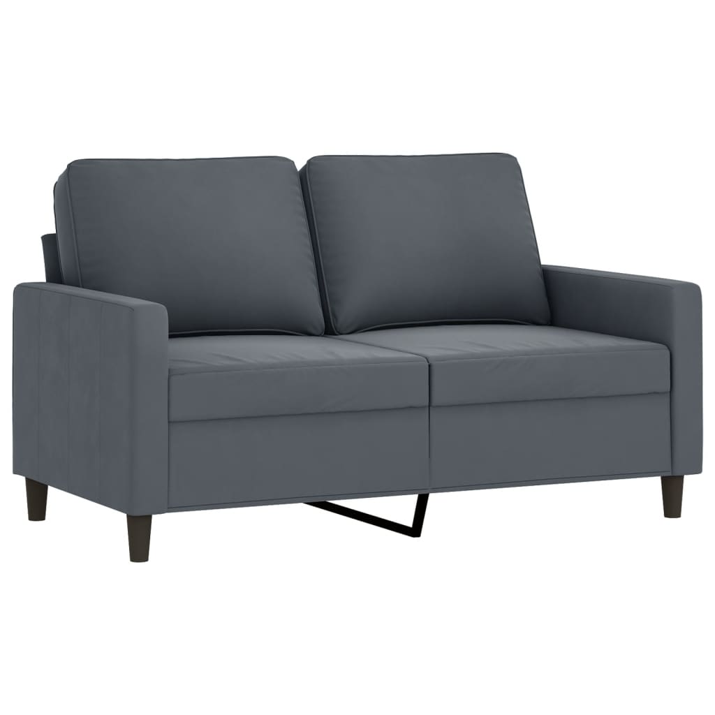 8721012139169_a_en_hd_1 vidaXL 2-Seater Sofa Dark Grey 120 cm Velvet - Image 2