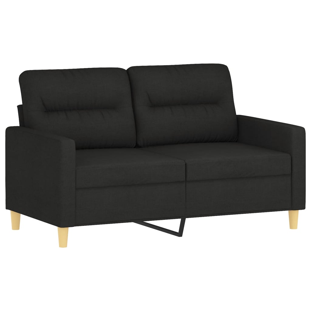 8721012139572_a_en_hd_1 vidaXL 2-Seater Sofa Black 120 cm Fabric - Image 2