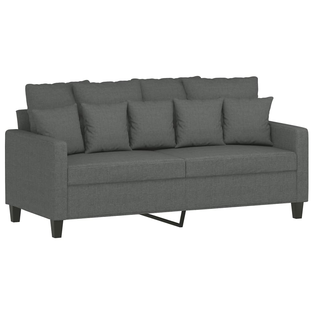 8721012139947_a_en_hd_1 vidaXL 2-Seater Sofa Dark Grey 140 cm Fabric - Image 2
