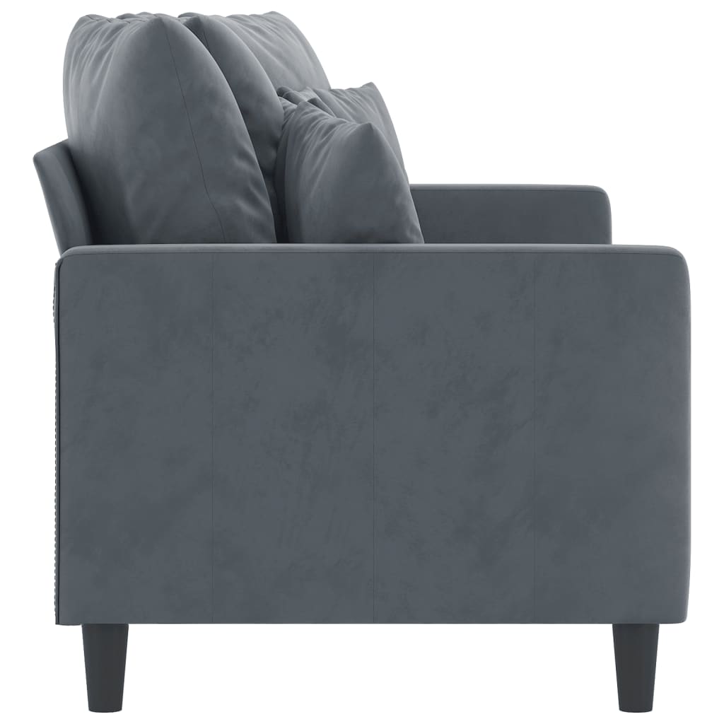 8721012140301_g_en_hd_2 vidaXL 2-Seater Sofa Dark Grey 140 cm Velvet - Image 4